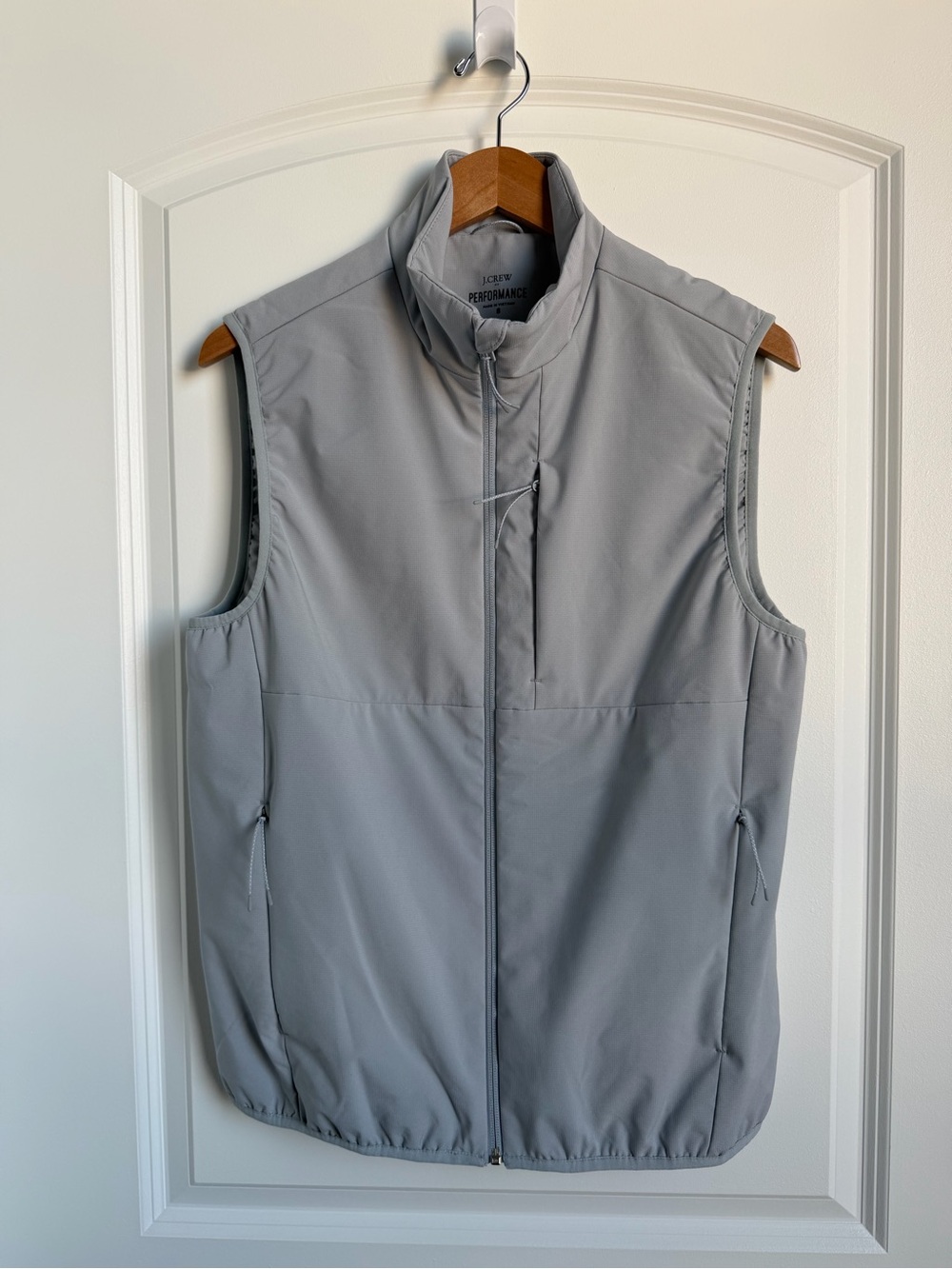 J. Crew Factory Men’s Light Gray Performance Vest NWOT